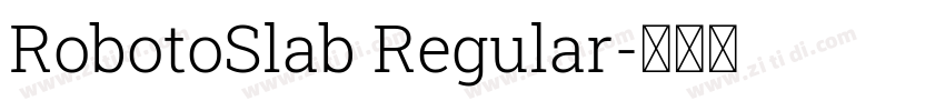 RobotoSlab Regular字体转换